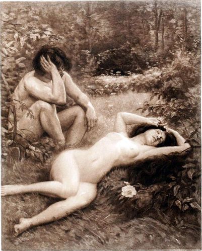 Albert Fourié's Eve Slumbers. (Wikimedia Commons)